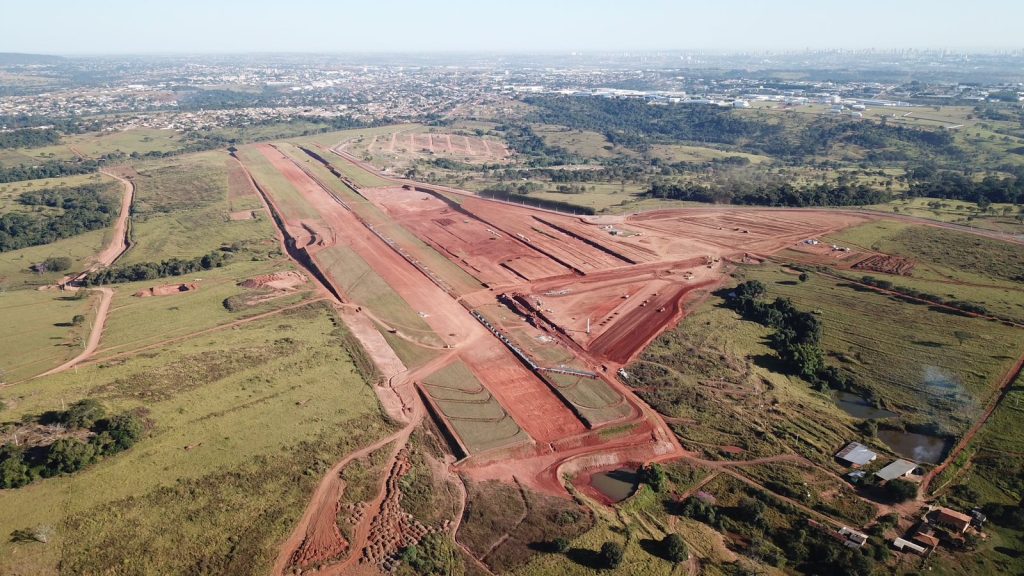 Vista aérea do Antares Polo Aeronáutico, empreendimento que teve ter sua primeira fase concluída até o fim de 2024Assessoria de imprensa