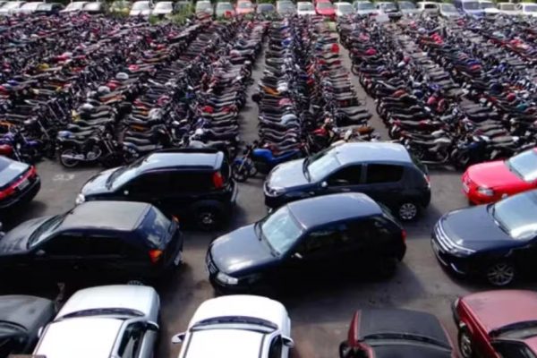 Serão 58 lotes entre carros e motos — Foto: Reprodução