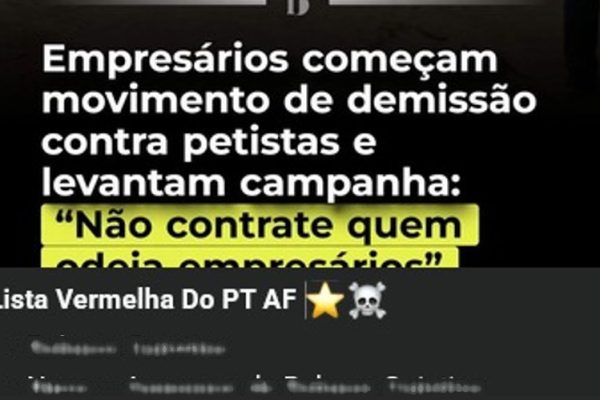 lista vermelha corr